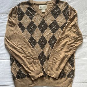 Size large, brown and tan sweater